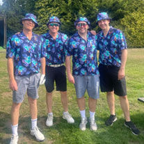 Spurs Mens Hawaiian Blue Shirt