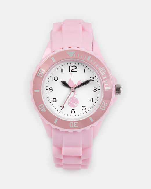 Spurs X Tikkers Kids Pink Crest Sports Watch