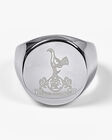 Spurs Retro Stainless Steel Crest Signet Ring
