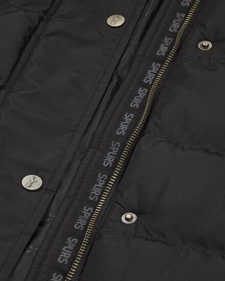 Spurs Womens Long Line Black Gilet