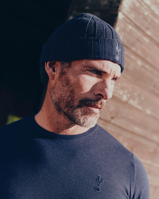 Spurs X John Smedley Lambswool Navy Hat