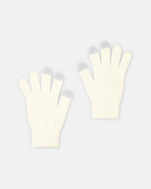 Spurs Womens Cream Touchscreen Gloves