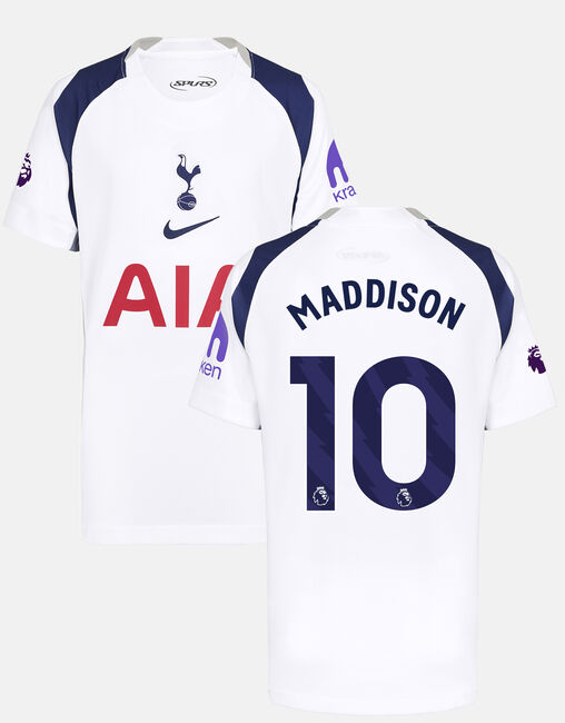 James Maddison Youth Stadium Premier League Tottenham Hotspur Home Shirt 2025/26