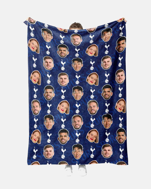 Spurs Player Personalised Blanket