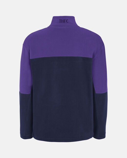 Spurs Heritage Navy 1/4 Zip Fleece Sweatshirt