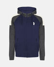 Spurs Mens Contrast Sleeve Navy Hoodie