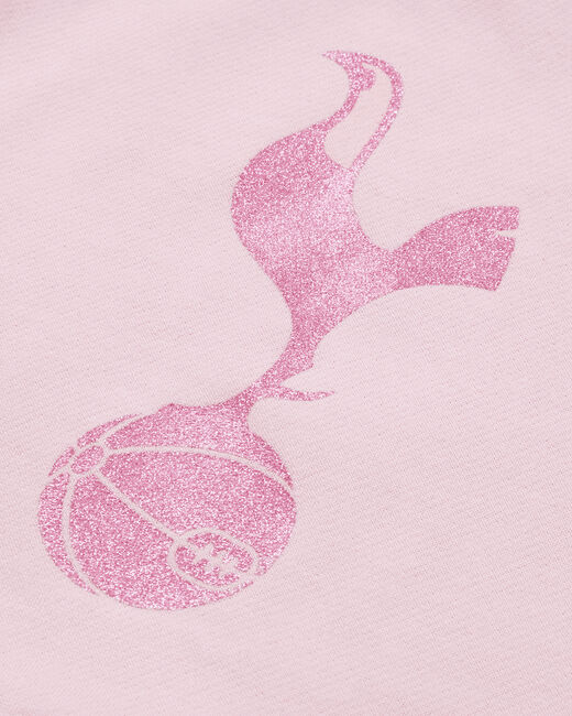 Spurs Baby Cockerel Print Glitter Pink Set