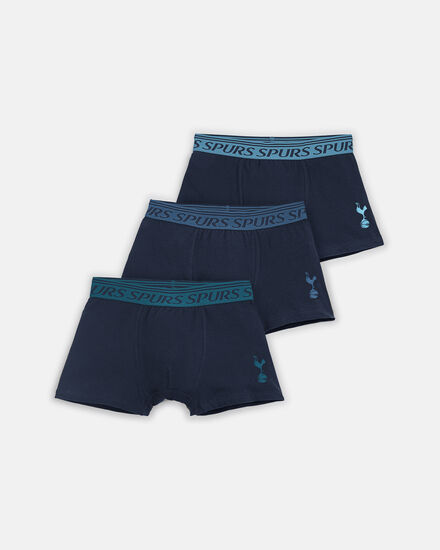 Spurs Mens 3 Pack Navy Contrast Waist Band Underpants