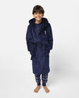 Spurs Kids Navy Fleece Dressing Gown Robe