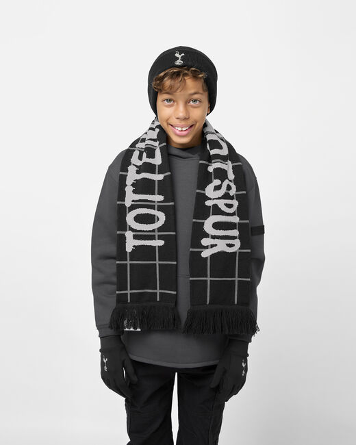 Spurs Kids Dare Graffiti Black Scarf