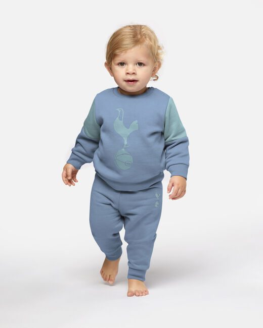 Spurs Baby Blue Cockerel Sweatshirt Set