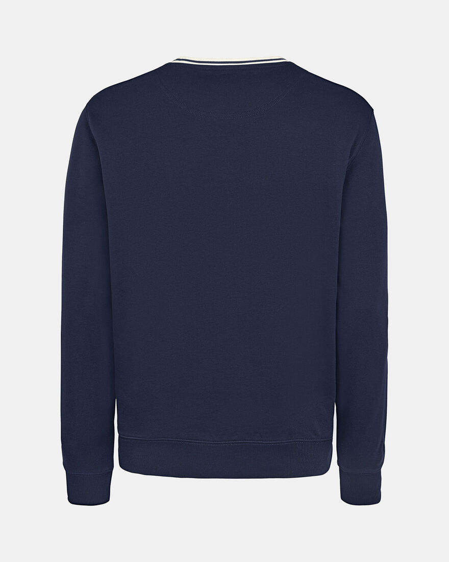 Spurs Heritage Crest Panel Navy Sweatshirt