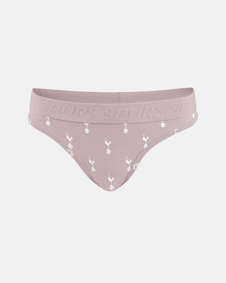 Spurs Womens All Over Print Cockerel Pink Briefs