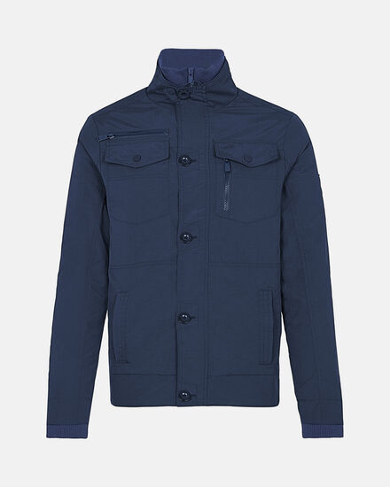Spurs Mens Funnel Neck Navy Jacket