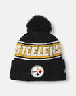 Spurs New Era NFL Pittsburgh Steelers Bobble Knit Beanie