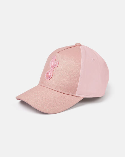 Spurs Kids Glitter Panel Cockerel Pink Cap
