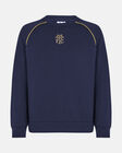 Spurs Mens THFC Gold Embroidered Navy Sweatshirt