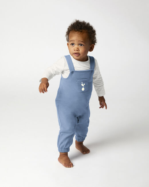Spurs Baby Blue Dungaree Set