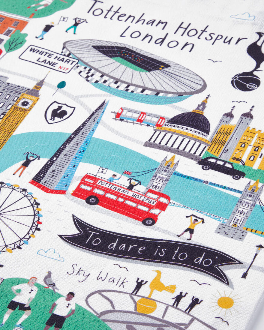 Spurs London Map Tote Bag