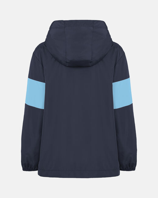 Spurs Kids 1/4 Zip Navy Colour Block Shower Proof Jacket