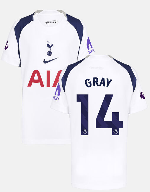 Archie Gray Youth Stadium Premier League Tottenham Hotspur Home Shirt 2025/26
