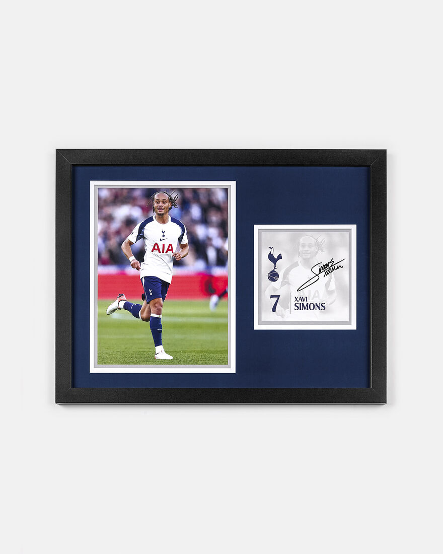 Spurs 2025/26 Xavi Simons Framed Picture
