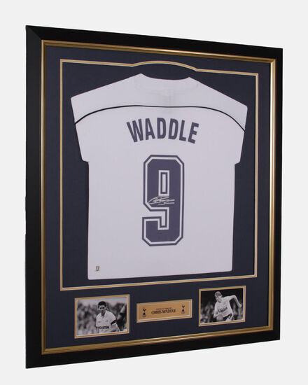 Spurs Chris Waddle 1986 Signed Framed Shirt