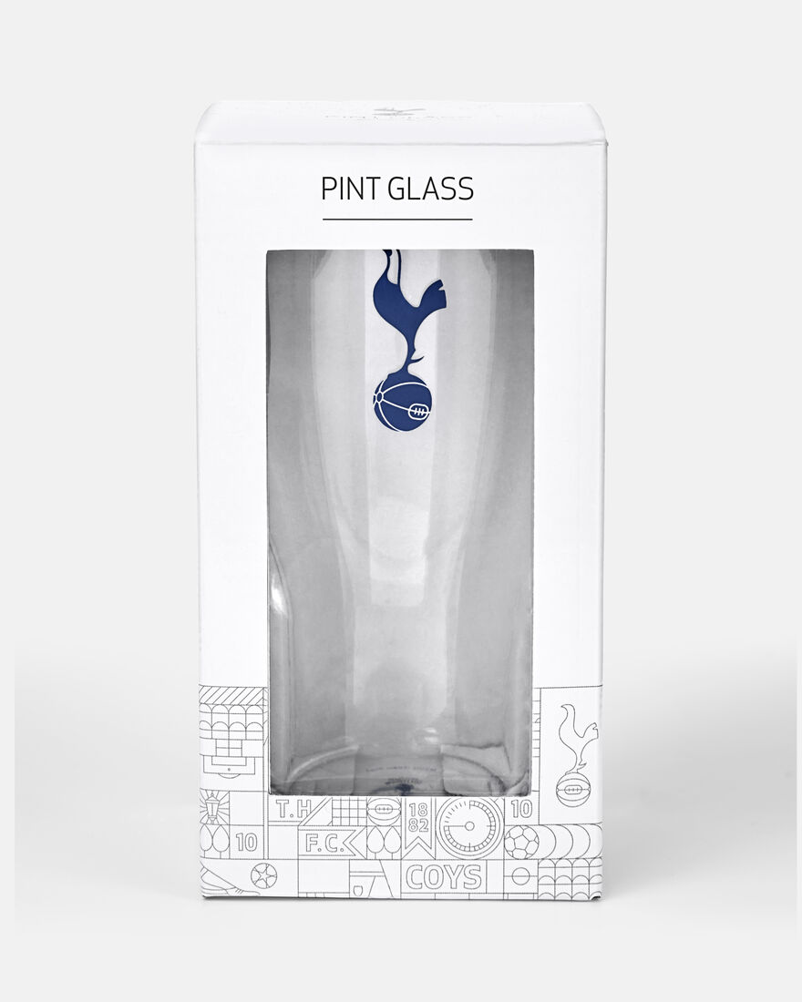Spurs Boxed Pint Crest Glass
