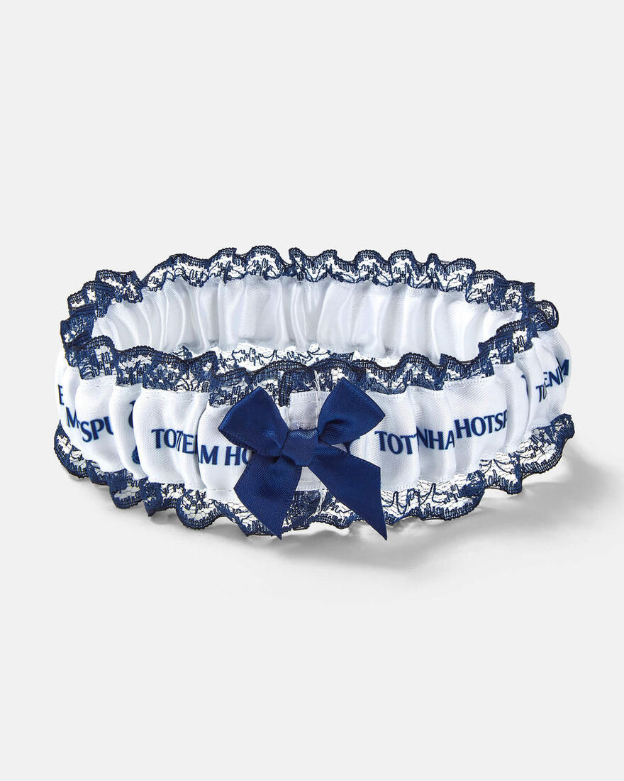 Spurs Navy and White Garter
