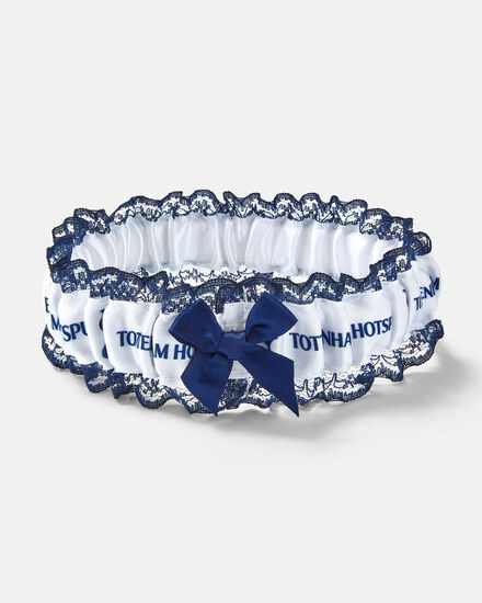 Spurs Navy and White Garter