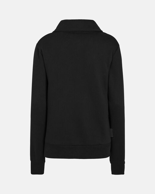 Spurs Womens 1/4 Zip 'Tottenham Hotspur' Black Sweatshirt