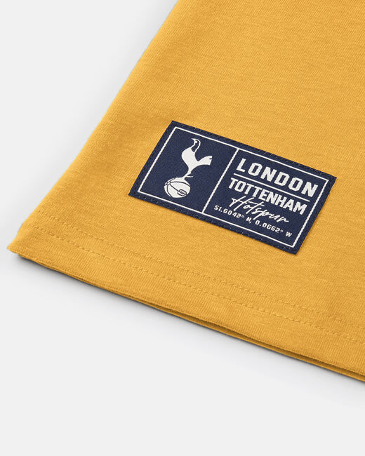 Spurs Mens London Varsity Yellow T-Shirt