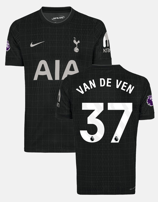 Micky van de Ven Youth Stadium Premier League Tottenham Hotspur Away Shirt 2025/26