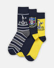 Spurs Adult 3 Pack Retro Yellow Socks