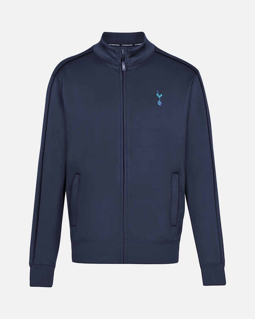 Spurs Mens Navy Tricot Zip Jacket