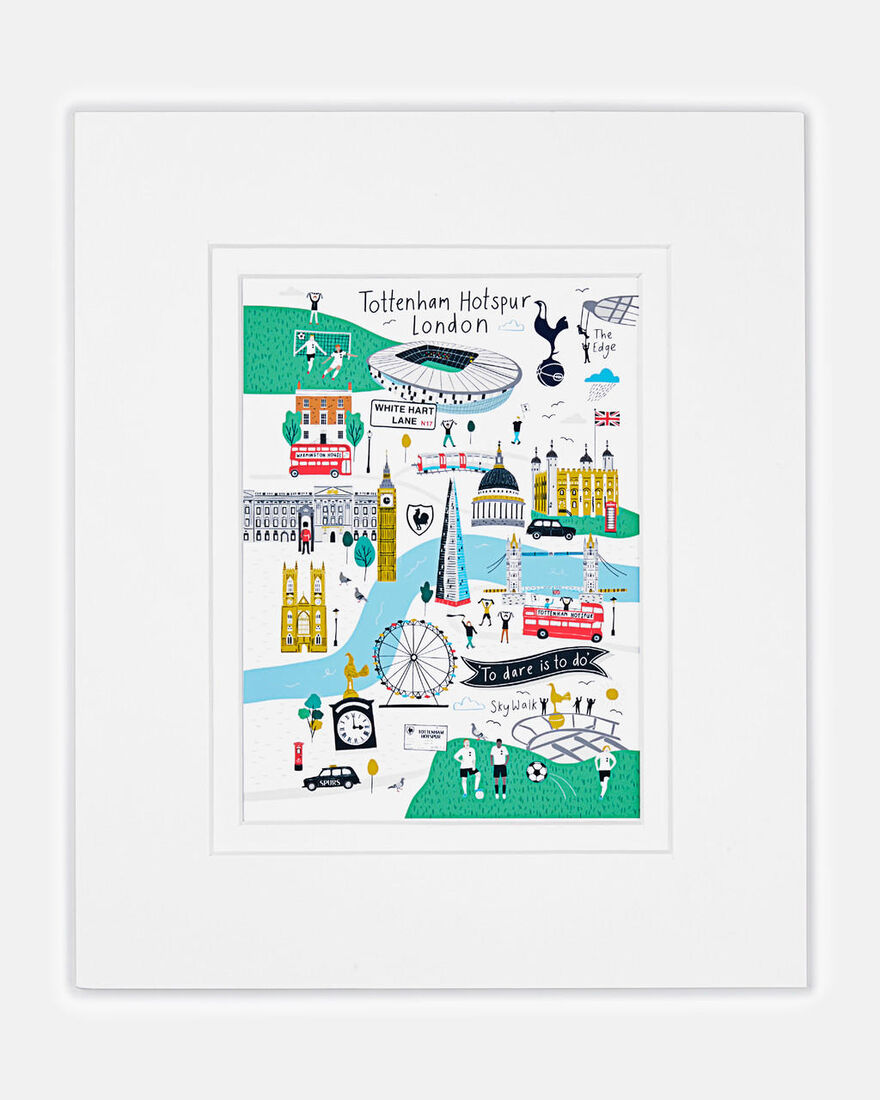 Spurs London Map Print
