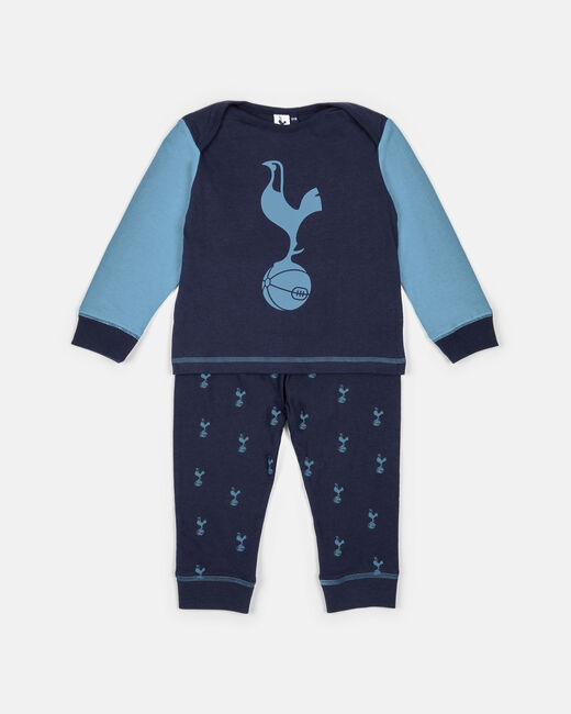 Spurs Baby Navy All Over Print Cockerel Print Pyjama Set