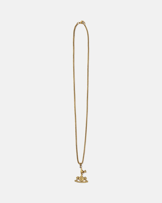 Spurs Retro Crest Gold Plated Necklace
