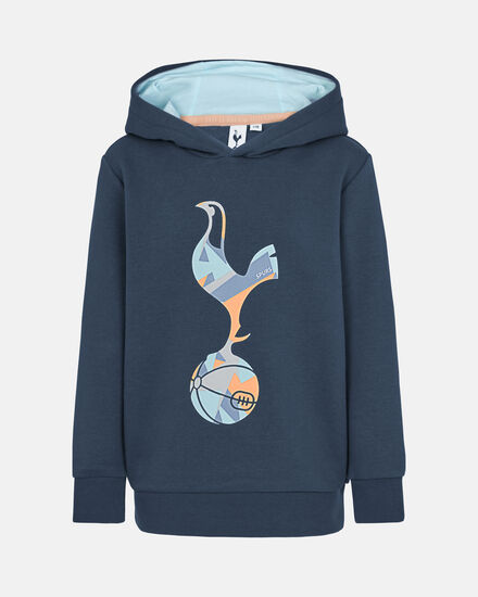 Spurs Kids Geometric Cockerel Navy Hoodie