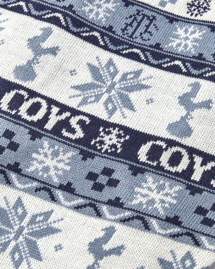 Spurs Pets Fairisle Christmas Navy Jumper
