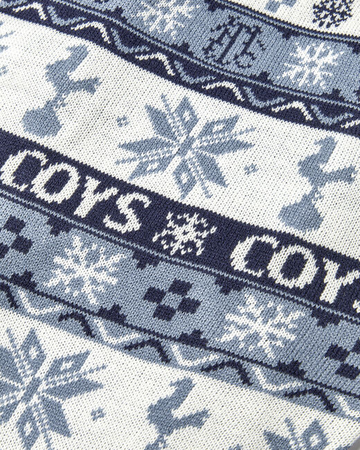 Spurs Pets Fairisle Christmas Navy Jumper