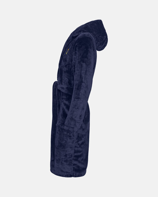 Spurs Mens Navy Fleece Dressing Gown Robe
