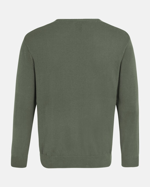 Spurs Mens Crew Neck Khaki Cotton Jumper