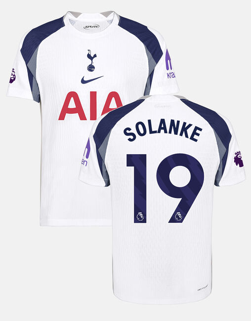 Dominic Solanke Mens Elite Premier League Tottenham Hotspur Home Shirt 2025/26