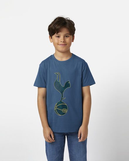 Spurs Kids Cockerel Geometric Print T-Shirt