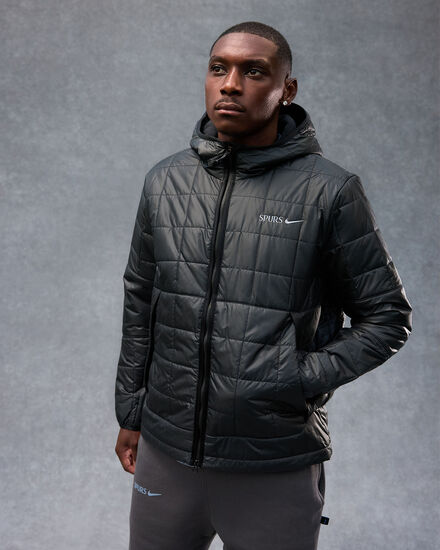 Spurs Nike Mens Black Fleece Padded Jacket
