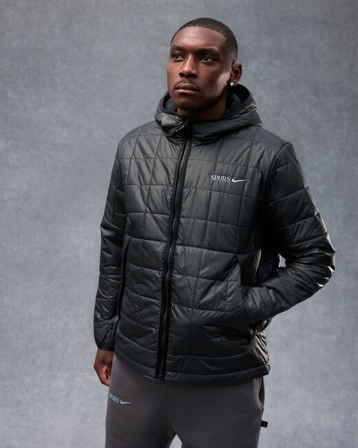 Spurs Nike Mens Black Fleece Padded Jacket
