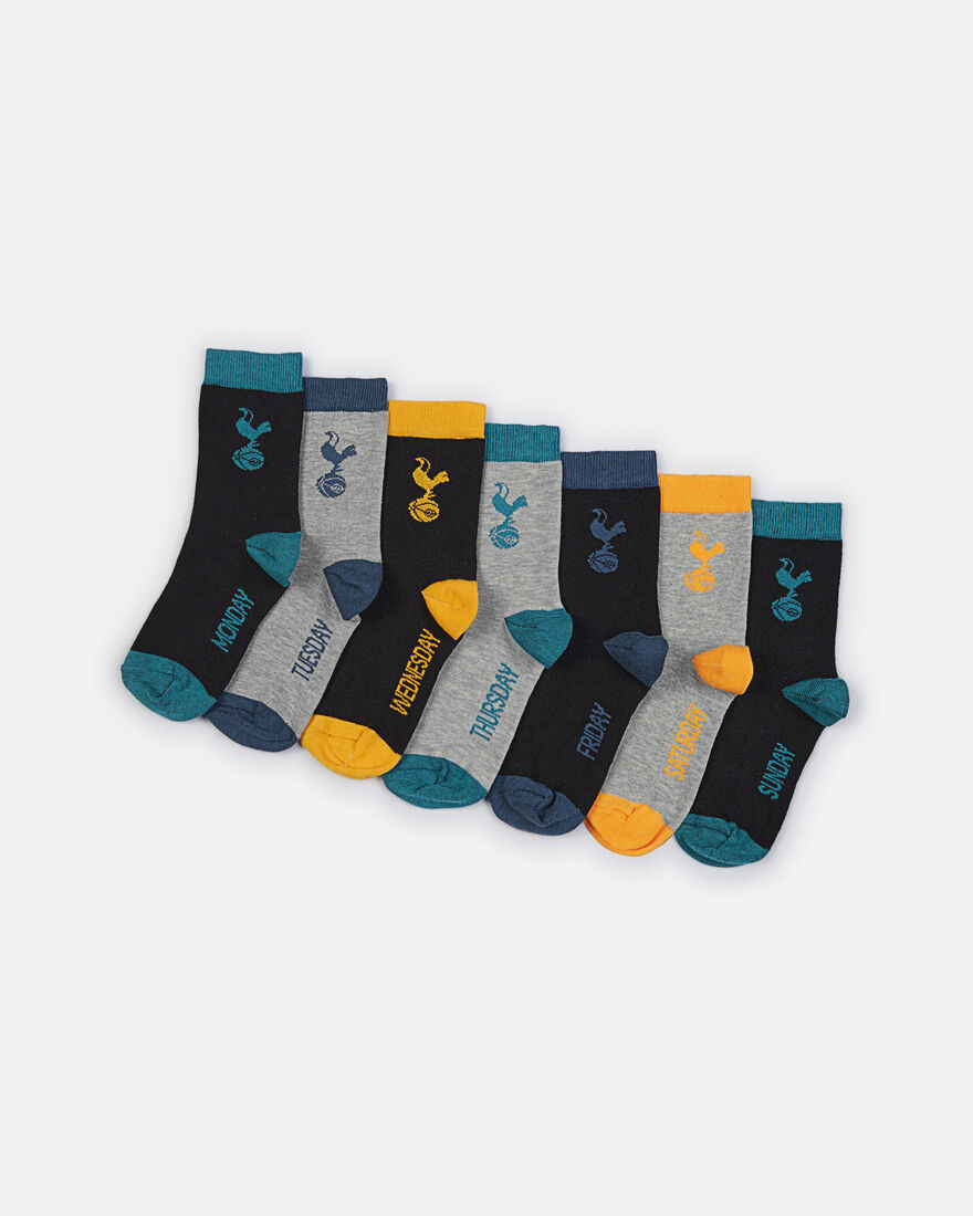 Spurs Kids 7 Days Of The Weeks Socks Pack of 7