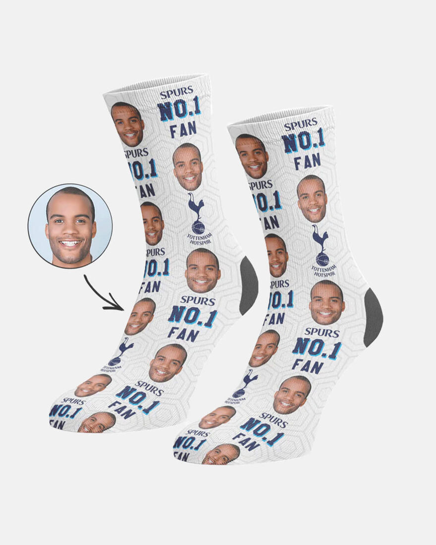 Spurs Personalised Number 1 Fan Socks