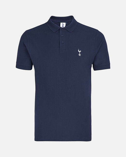 Spurs Mens Cotton Navy  Pique Polo